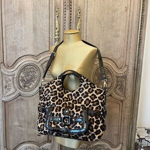 Michael Kors Leopard Print and Patent Leather Women's Bag